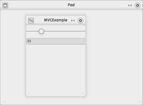 MVCExample shared over dizmoLive dizmo - Decouple view of data